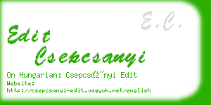 edit csepcsanyi business card